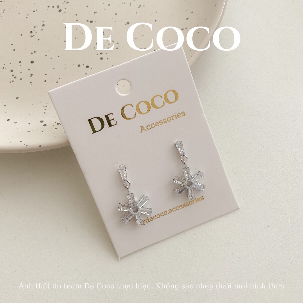 Khuyên tai bông tai bông hoa Fleur De Coco