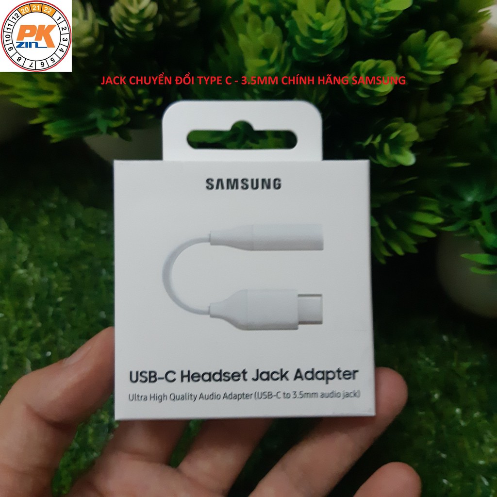 Cáp Chuyển Đổi Samsung Type C Sang Jack 3.5mm Chính Hãng (Usb-C to 3.5mm Audio Jack), Nguyên Seal, Bảo Hành Hãng