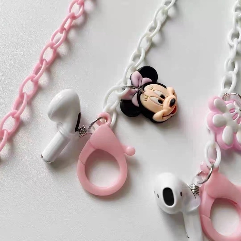 Dây đeo khẩu trang phối charm cute mickey