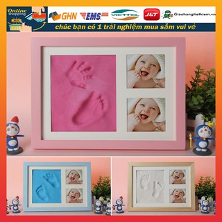 khung ảnh in dấu chân tay bé Ink Pad Photo Frame