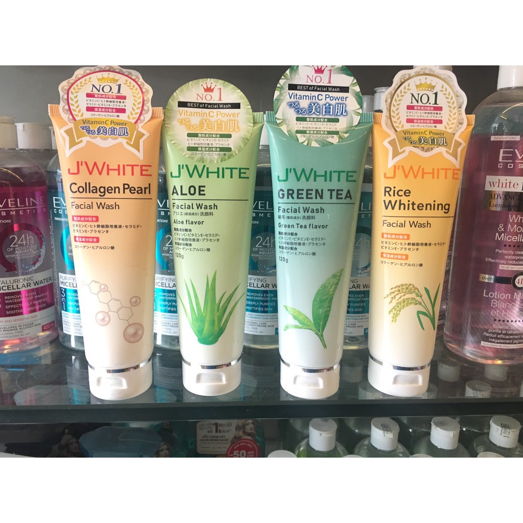 SỮA RỬA MẶT TINH CHẤT COLLAGEN J’WHITE NHẬT BẢN DƯỠNG TRẮNG TRẺ HOÁ 120G