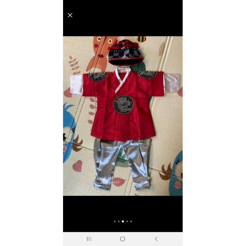 Bộ Hanbok bé trai mẫu siêu cute