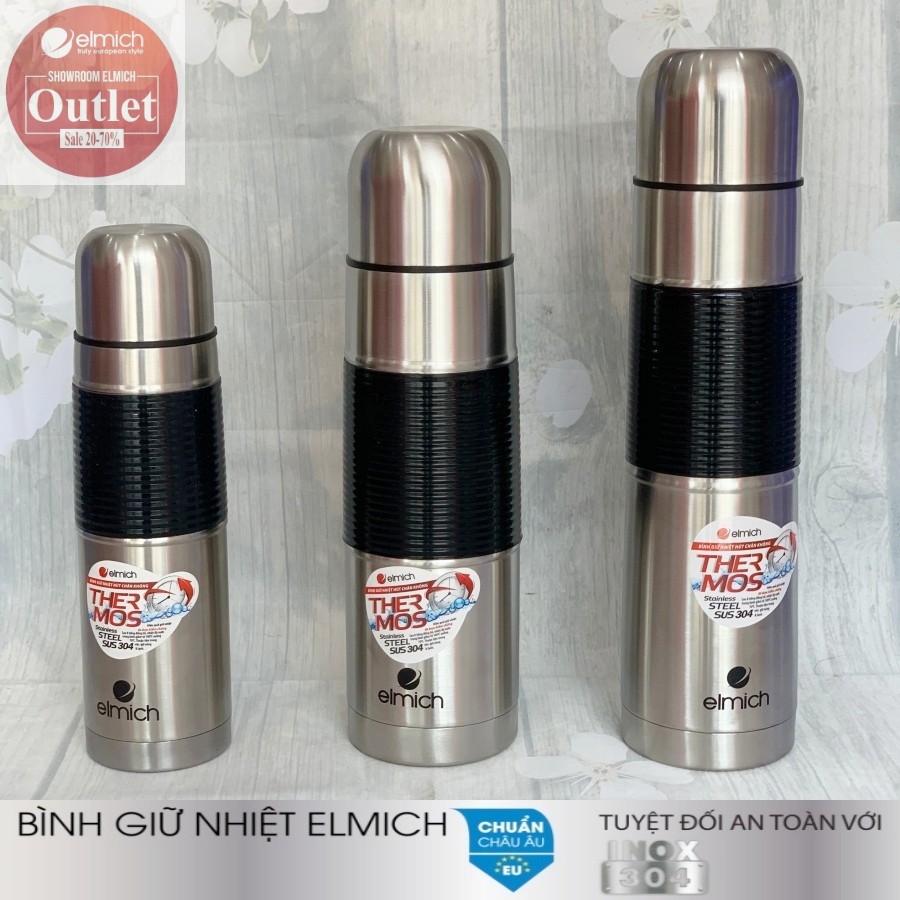 Bình Giữ Nhiệt Inox 304 Nóng 8h Lạnh 12h ELMICH El520x 500ml/750ml/1000ml