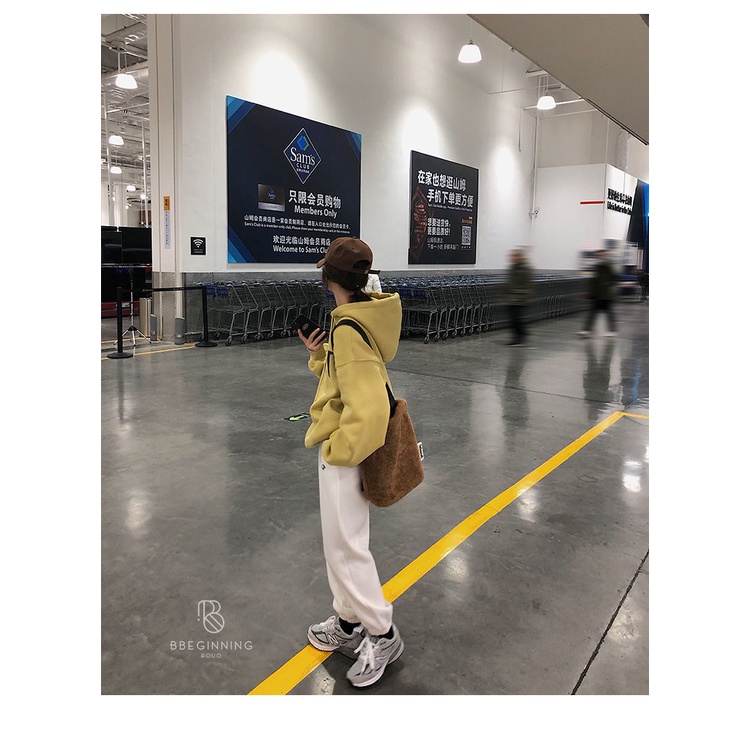 Áo Hoodie Tay Dài Dáng Rộng In Họa Tiết Thời Trang Retro Hàn Quốc Cho Nữ