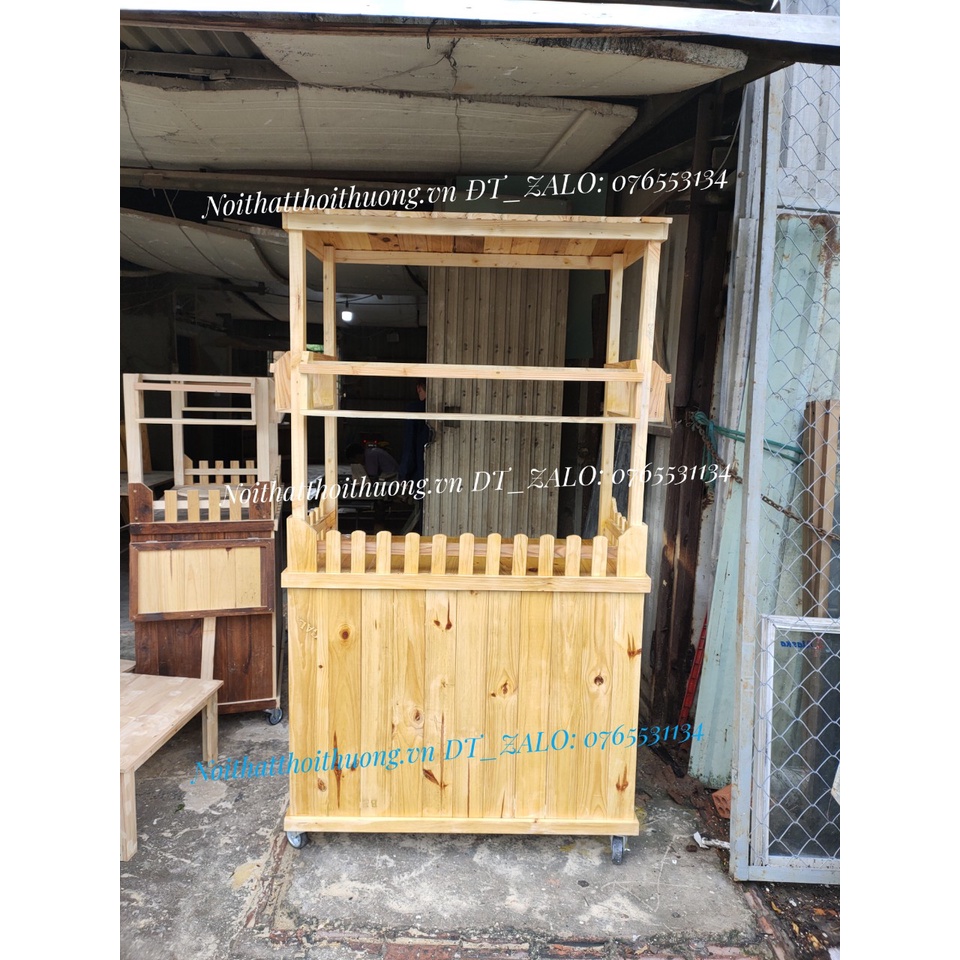 Xe cafe take away bán vỉa hè giá thành xưởng làm