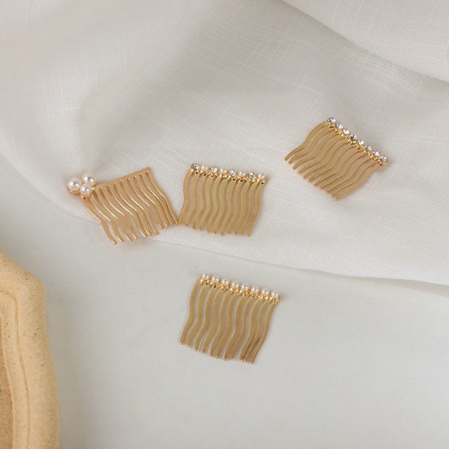 Kẹp Tóc Kim Loại Màu Vàng Thời Trang Hàn Quốc 2022