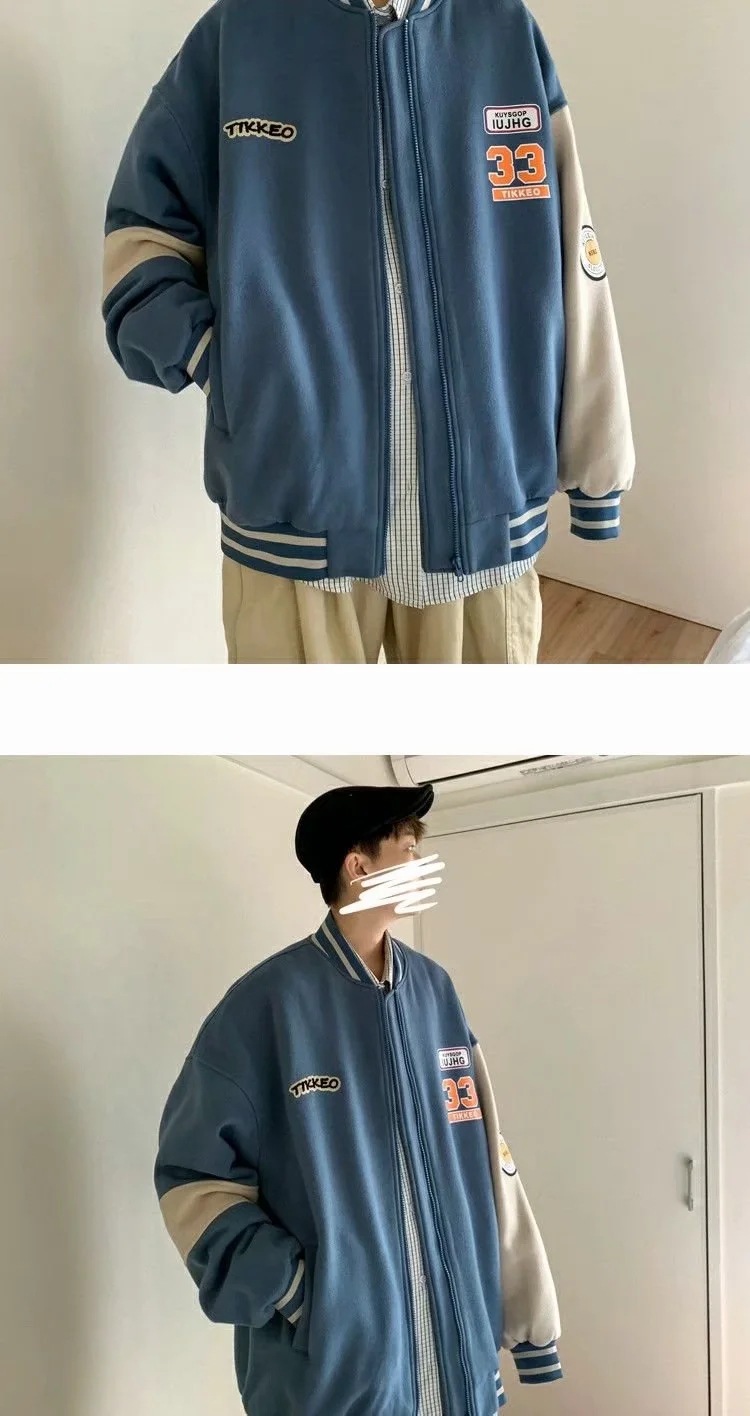 Áo Khoác Bóng Chày Phong Cách Hàn Quốc Cá Tính Cho Nam | BigBuy360 - bigbuy360.vn