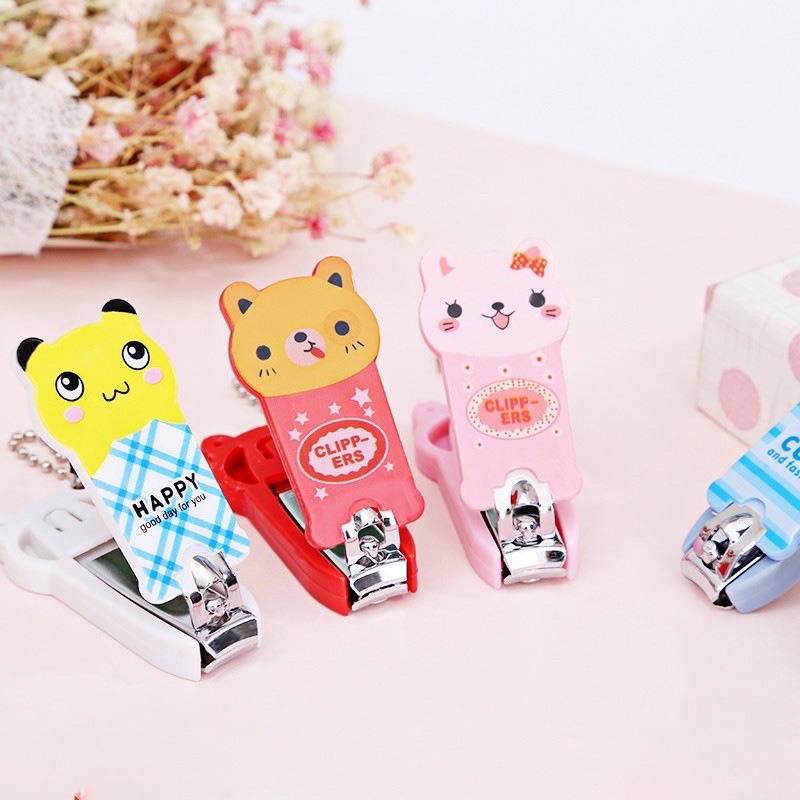 Bấm / Cắt Móng Họa Tiết Ngộ Nghĩnh Có Dây Làm Móc Khóa (giao mẫu ngẫu nhiên) VC