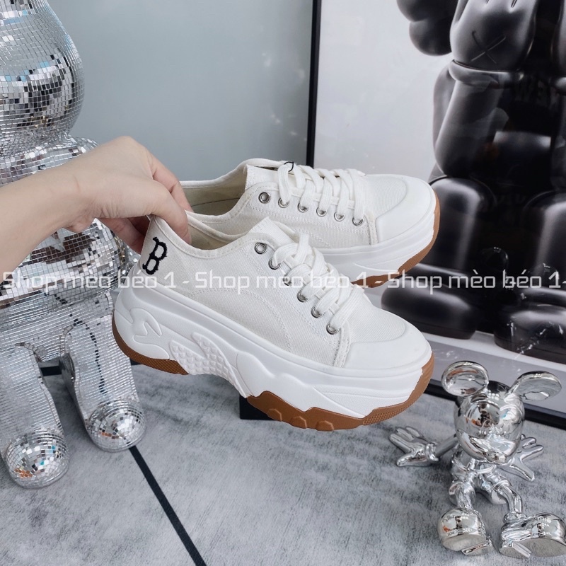 Giày thể thao NY viền chỉ đế nâu basic fullbox