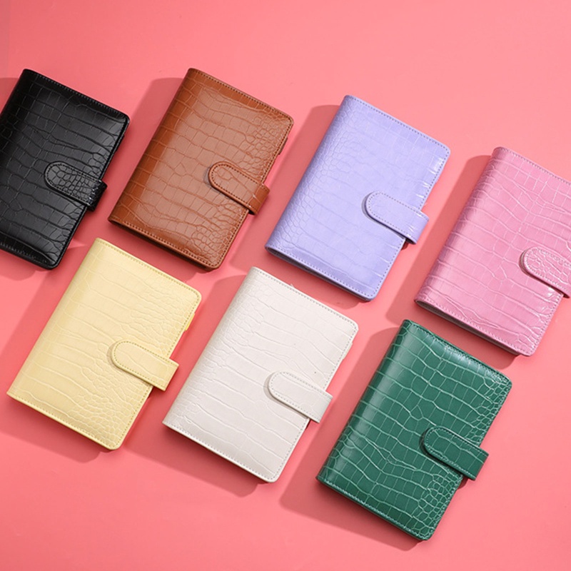 Sổ Tay Bìa Da Đựng Giấy Tờ Khổ A6 Dành Cho Người Lớn