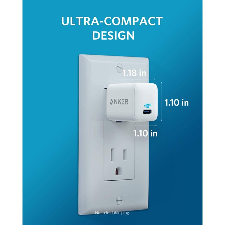  Sạc Anker PowerPort III Nano 20W- A2633 [PHÂN PHỐI CHÍNH HÃNG VN, BẢO HÀNH 18 THÁNG]