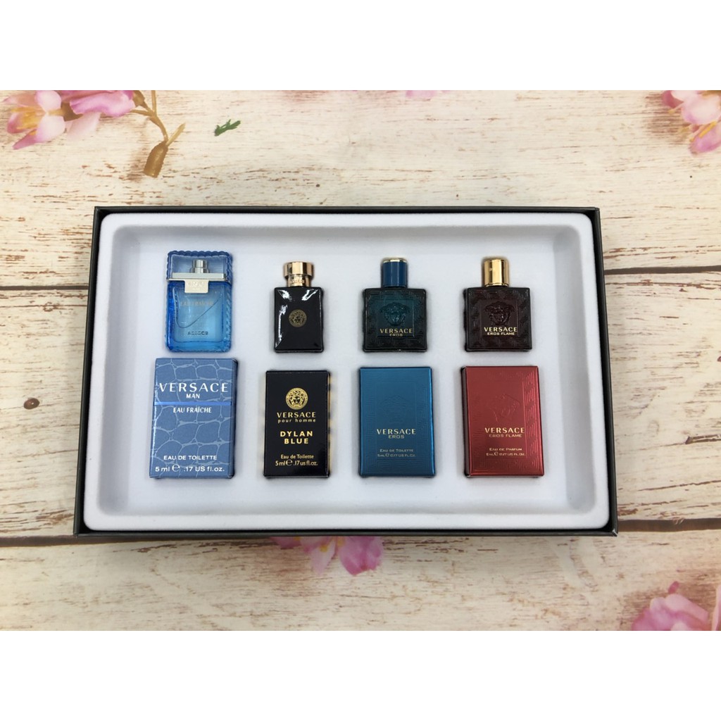 [Auth có bill] Set 4 chai nước hoa nam mini 5ml versace chính hãng . Chính Hãng Có BH . ^ ₆