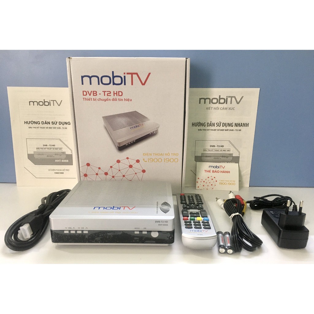 Trọn bộ đầu thu truyền hình KTS số mặt đất MobiTV, xem các kênh truyền hình HD