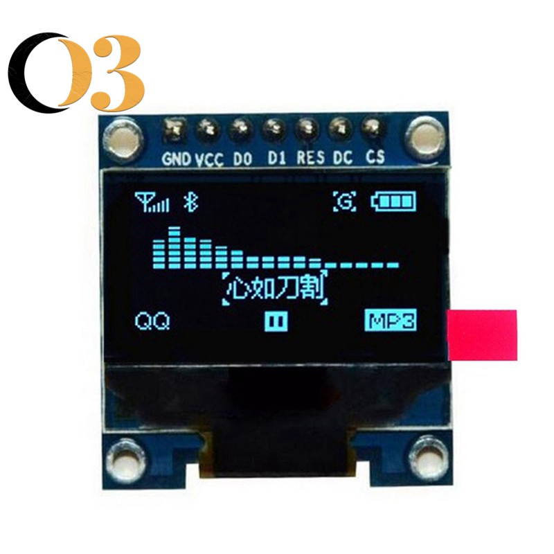 Màn Hình Hiển Thị Lcd 0.96 Inch Spi 128x64 Oled Lcd1306 Cho 51 Stm32 Arduino