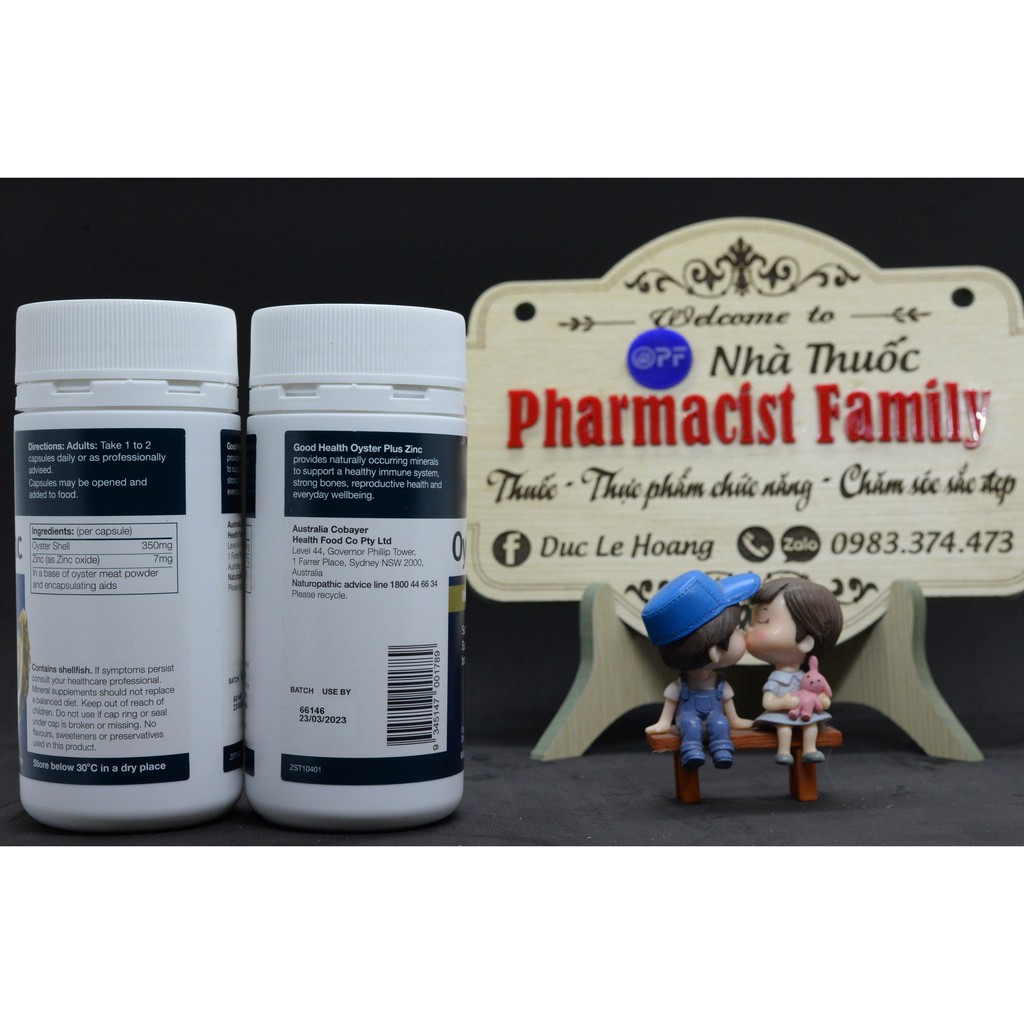 Tinh chất hàu Oyster plus Zinc - Tăng cường sinh lực nam - 60 viên | BigBuy360 - bigbuy360.vn