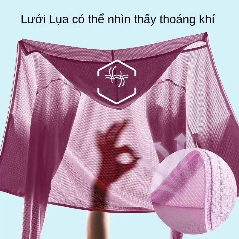 Áo Khoác Chống Nắng Vải Lụa Lạnh Co Giãn Thoáng Khí Thời Trang Cho Nữ UPF50+