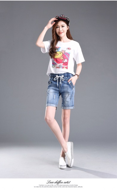 Quần jean big size xanh nhạt lưng thun size lớn 65-95kg