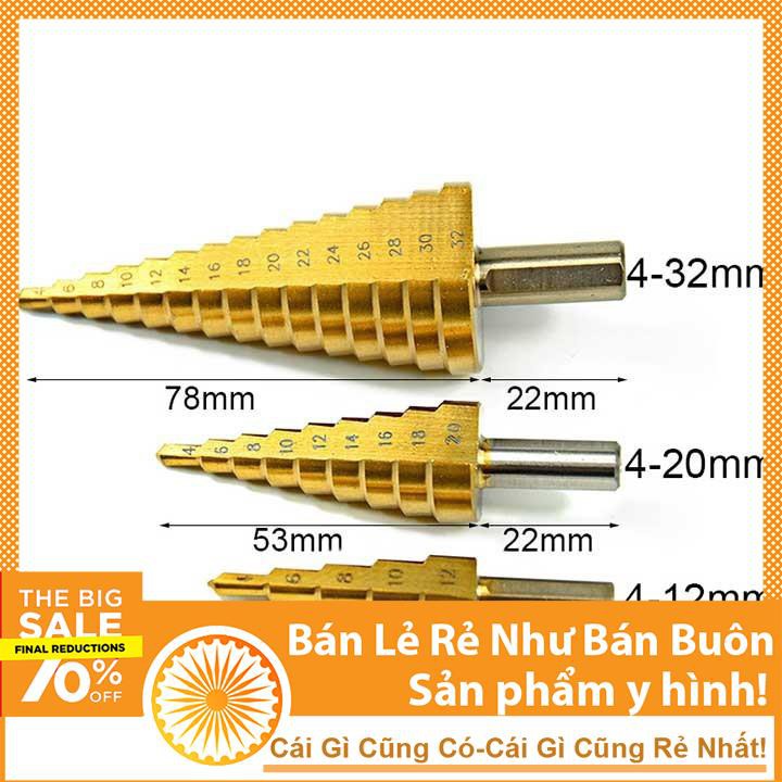 Mũi Khoan Tháp 4-32mm Giá Rẻ-Linh Kiện Điện Tử TuHu