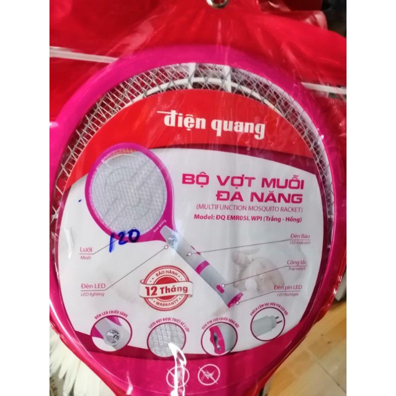 vợt muỗi đa năng tách rời xài đèn PIN được luôn