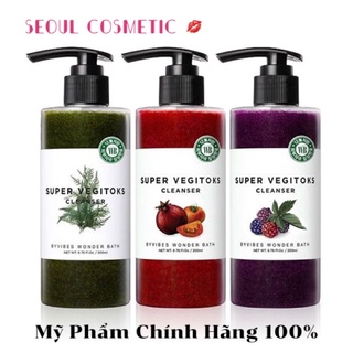 Sữa rửa mặt rau củ thải độc super vegitoks cleanser chính hãng