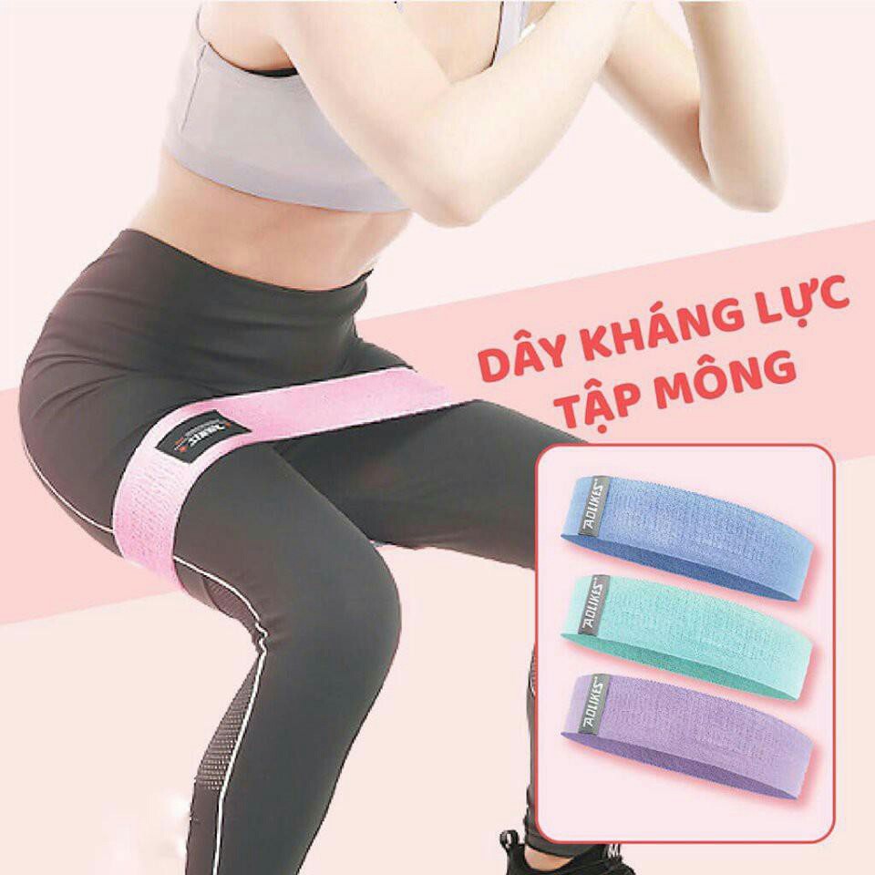 Dây kháng lực Mini Band tập mông chân đùi chính hãng Aolikes 3604 thatlunghn224