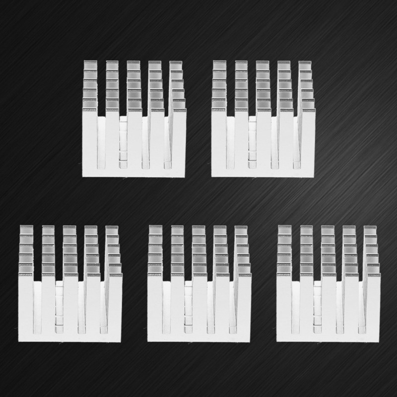 Set 5 chip tản nhiệt 20x20 X 15mm tiện dụng