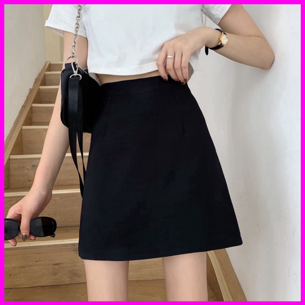 Quần váy chữ A ngắn màu đen CRCAV36 (ngoài váy bên trong có quần) pyenstore