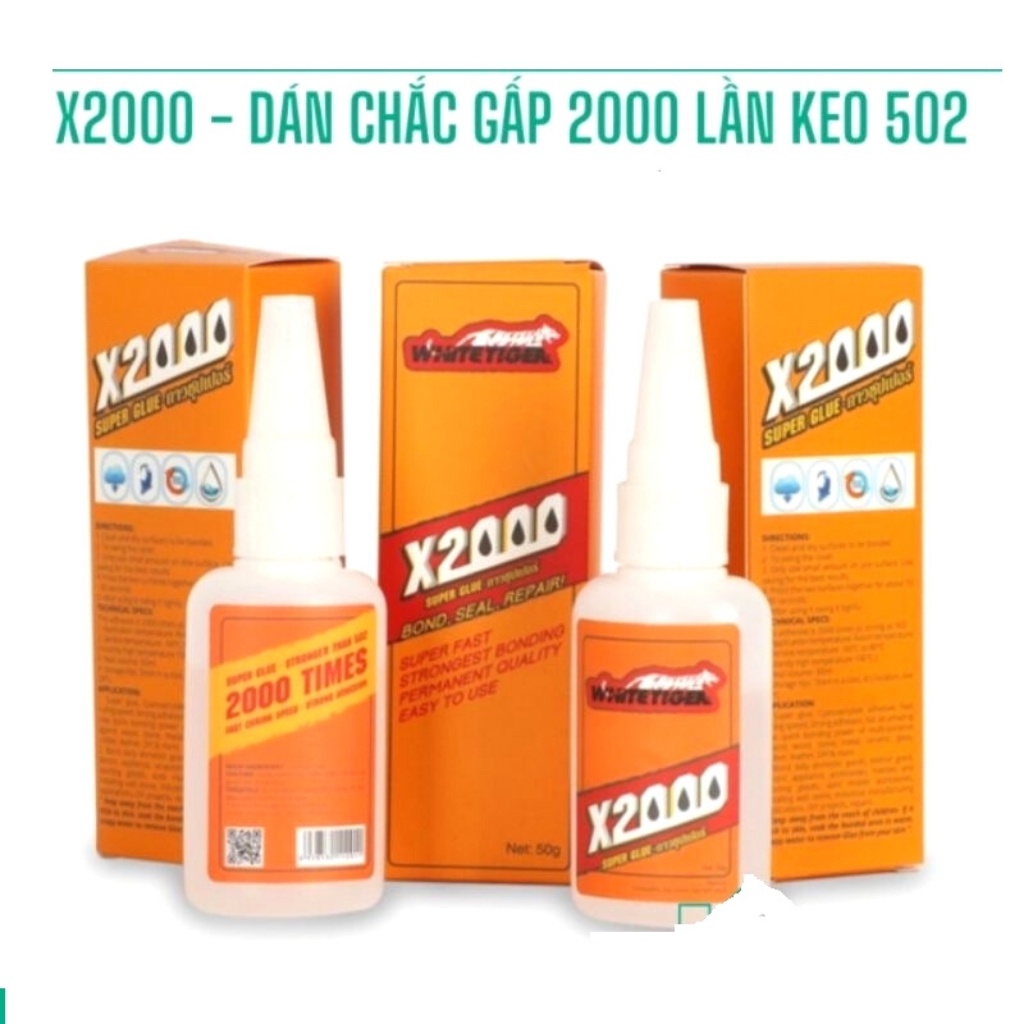 Keo X2000 Đa Năng Dán Tất Cả Vật Liệu Siêu Dính Nhập Khẩu Chính Hãng Từ Thái Lan