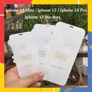 Miếng Dán Dẻo PPF Mặt Trước Cho iPhone 12 Mini, iPhone 12, iPhone 12 Pro, iPhone 12 Pro Max, Miếng Dán iPhone