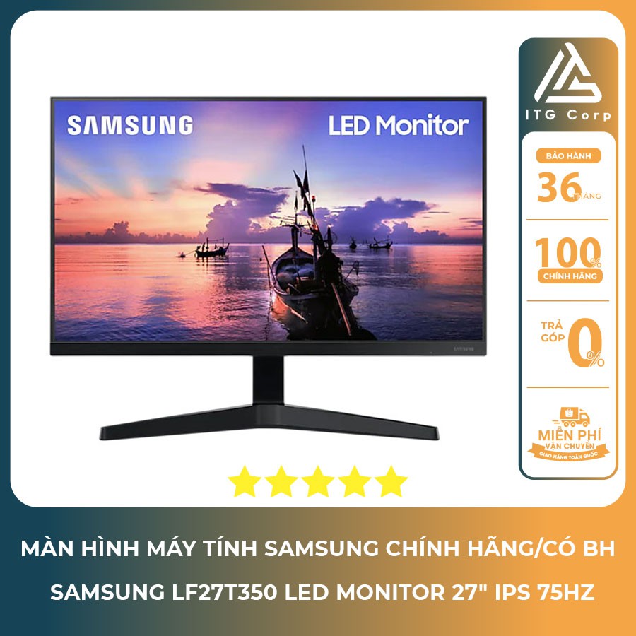 Màn hình Samsung LF27T350 27inch IPS 75Hz Tràn Viền 3 cạnh chính hãng