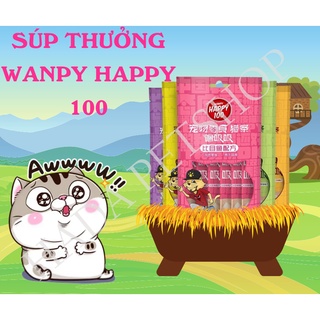 Súp thưởng Wanpy Happy 100 súp thưởng cho mèo