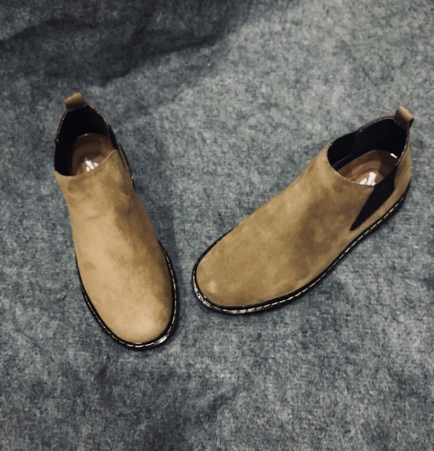 Chealsea Boots cổ thấp da Lộn - Giá đẹp giày ngon
