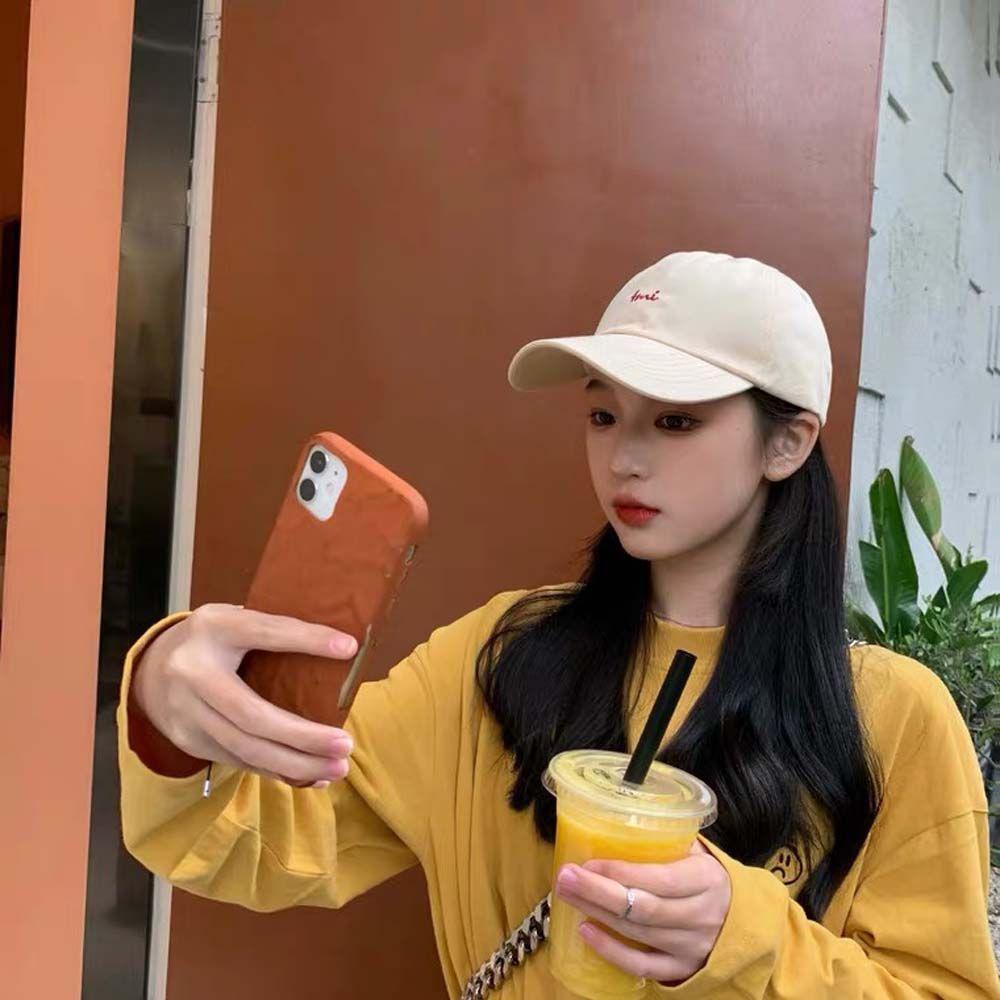Mũ Lưỡi Trai Thêu Chữ Phong Cách Hip Hop Hàn Quốc Cá Tính Cho Nam Và Nữ