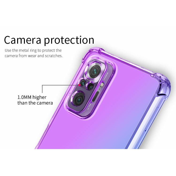 Ốp lưng Redmi Note 10 Pro / Note 11 Pro bản DGW dẻo đa sắc TPU lồi 4 góc chống sốc cao cấp