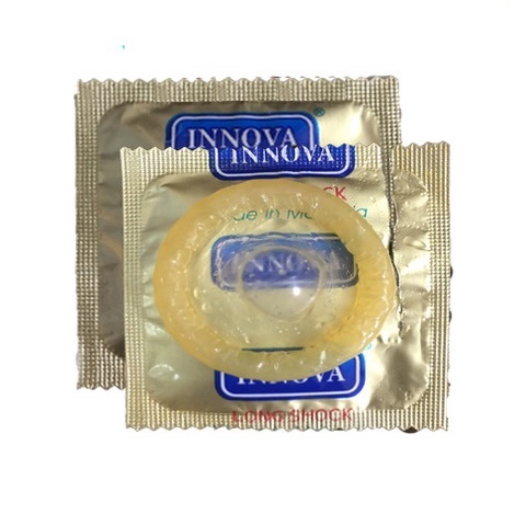 Combo 2 hộp bao cao su INOVA ĐEN VÀ VÀNG, bcs gân gai siêu mỏng kéo dài thời gian