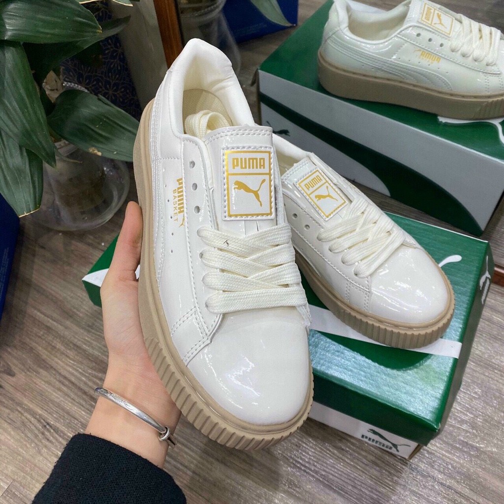 [Mã FAGREEN245 giảm tới 30K đơn 99K] [Hot Trend - Bản trung ] Giày thể thao Sneakers Puma nữ,Puma đế nâu da bóng | WebRaoVat - webraovat.net.vn