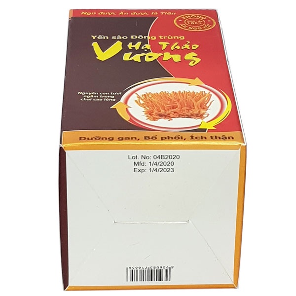 Yến Sào Đông Trùng Hạ Thảo Vương, dùng cho người kém ăn, kém ngủ, gầy yếu