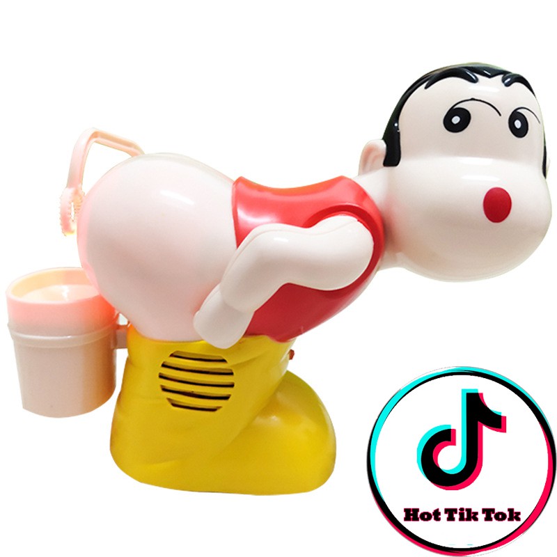 Đồ chơi thổi bong bóng hình Shin - cậu bé bút chì cực thú zị