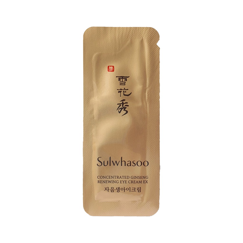 Gói Kem Mắt Sulwhasoo Concentrated Ginseng Renewing Eye Cream EX Sample 1ml