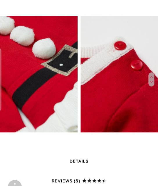 Áo len noel santa baby HM authentic vợt sale