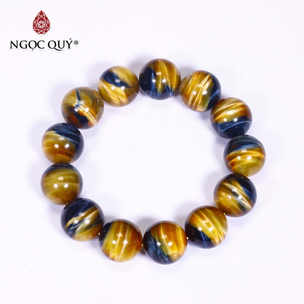 Vòng đá thạch anh mắt hổ vàng xanh tiger's eyes quartz - Ngọc Quý