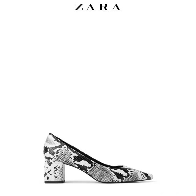 Zara cn sale giày gót vuông