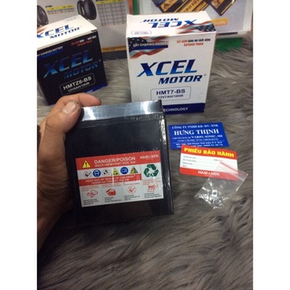 Bình Điện 12V7Ah Xcel Thương Hiệu Mỹ ( Sh Ý , Lead 110 )