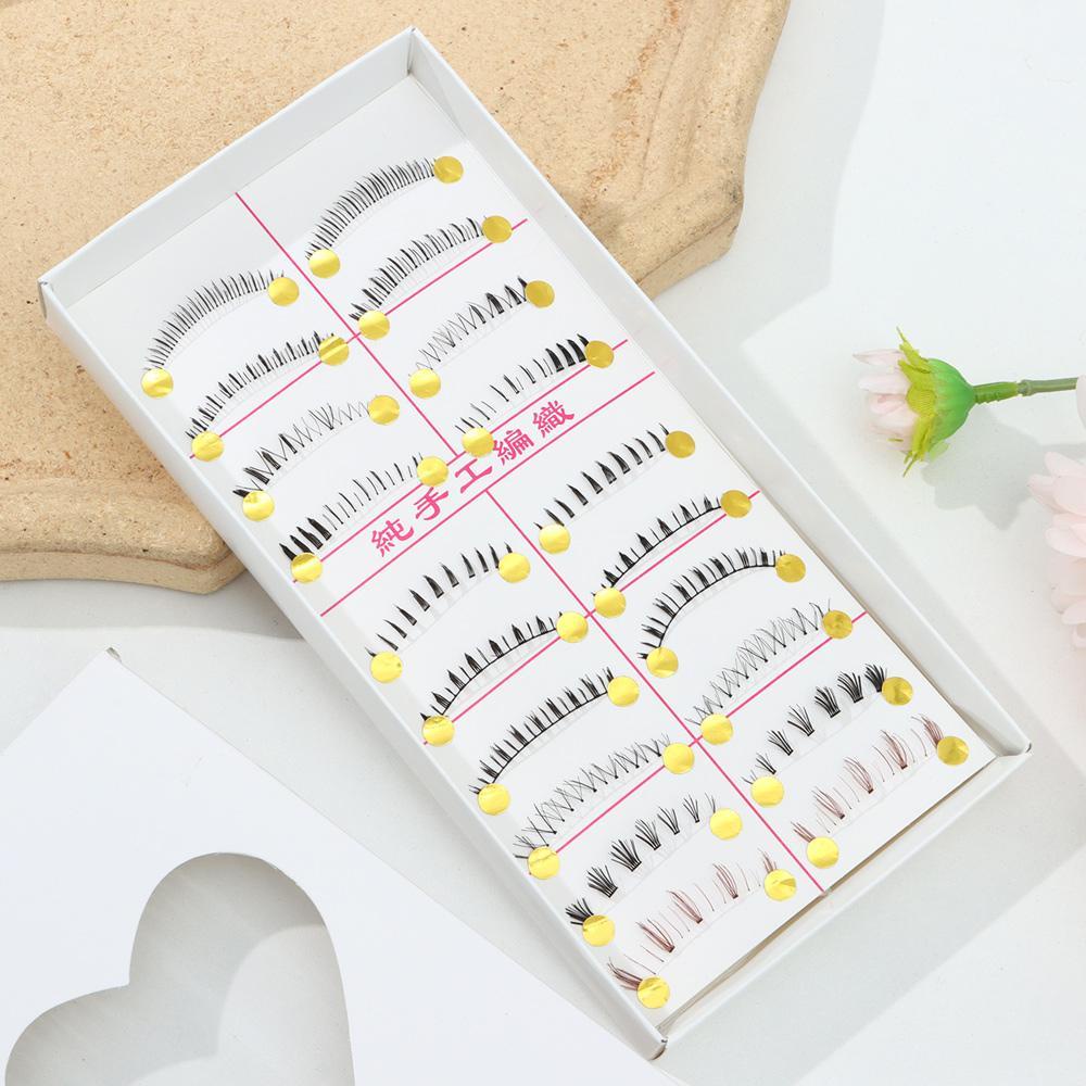 ROWANS Bộ 10 Cặp Lông Mi Giả Nhiều Màu Sắc Tự Nhiên