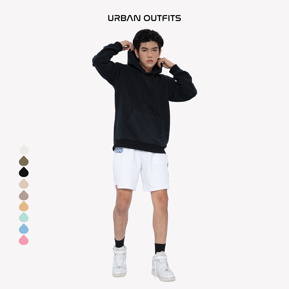 Áo Hoodie URBAN OUTFITS HOO05 Kiểu Trơn Regular Fit Nón Rộng Cotton French Terry 350GSM Local Brand