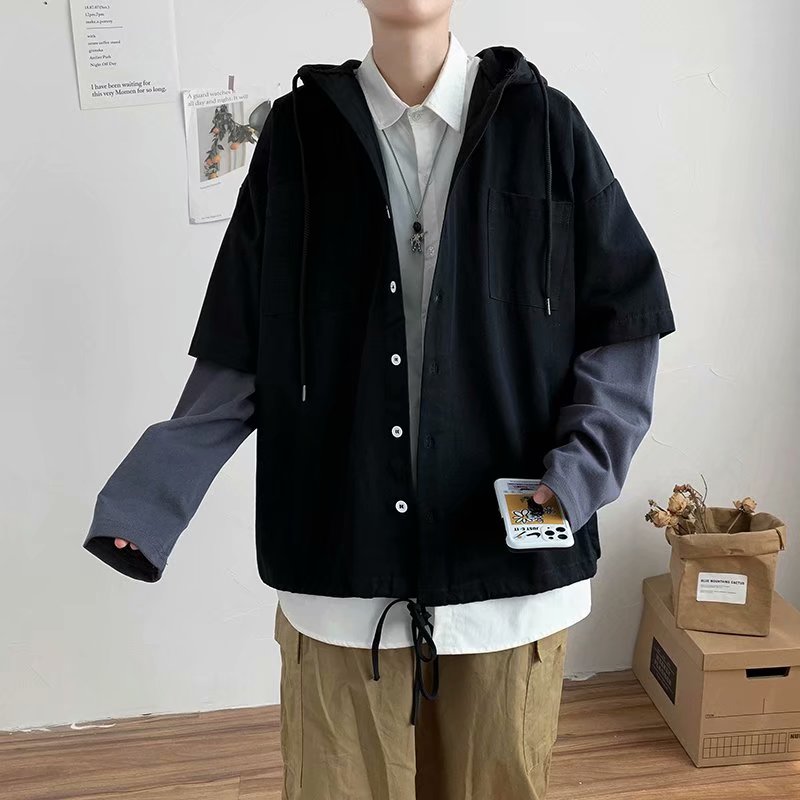 2020 Korean Fashion Street Style Long Sleeve Hoodie For Men