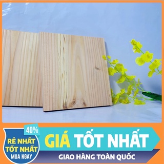 Gỗ Thông kích thước 20cm x 19cm ( Tặng kèm giấy ráp )