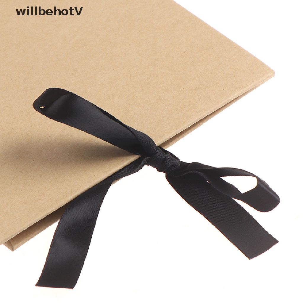 Album ảnh 80 trang A5 màu đen dùng làm thủ công DIY tùy chọn màu sắc