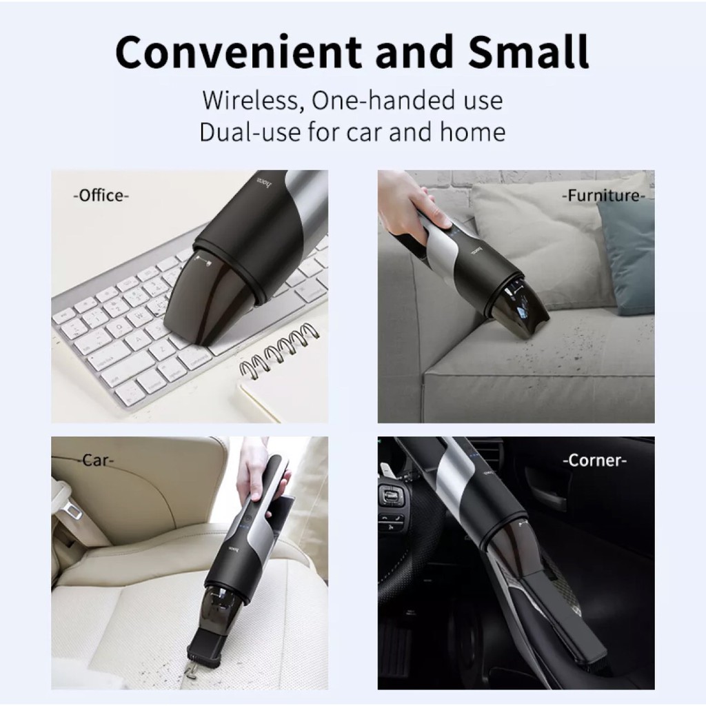 Máy hút bụi cầm tay trên xe hơi Hoco PH16 - Hàng phân phối chính hãng