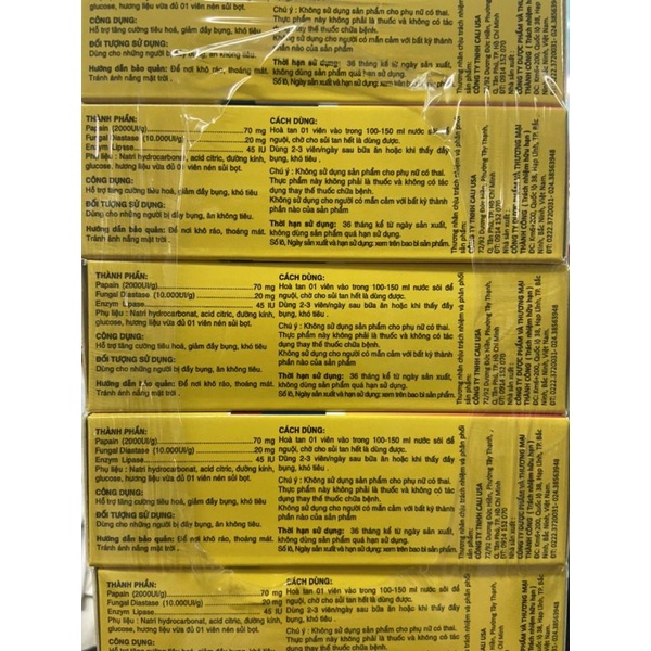 Viên sủi tiêu hóa Gold Pepzine new Hỗ trợ đầy hơi khó tiêu